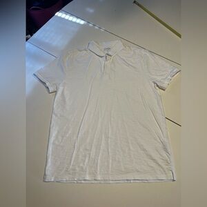 Vince men’s medium white polo top business casual